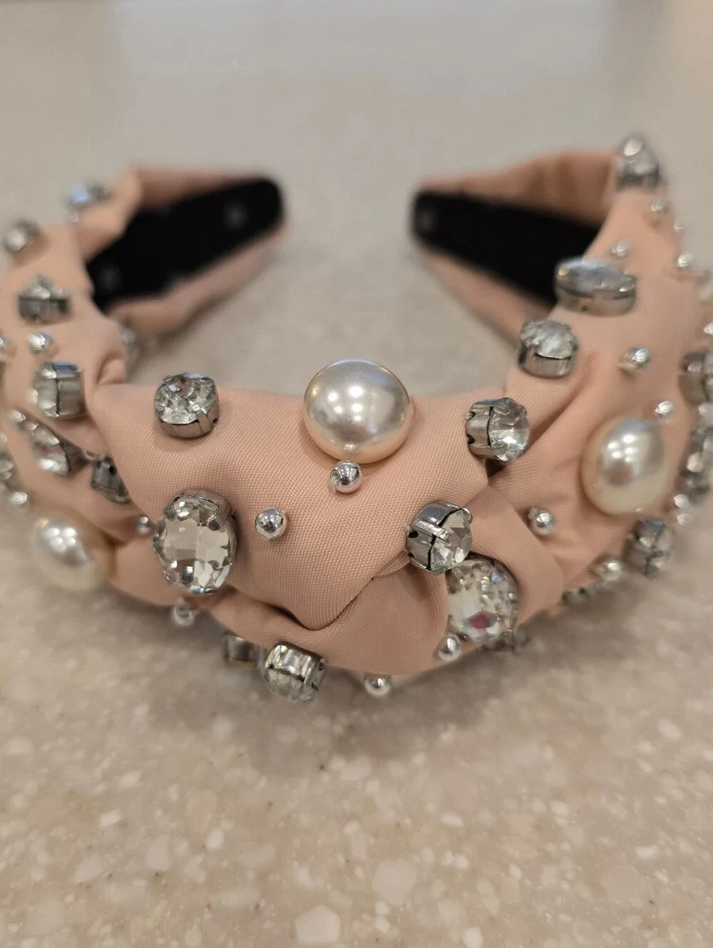 LELE SADOUGHI X Stoney Clover Lane Sparkling Cider Crystal & Pearl Headband SCL